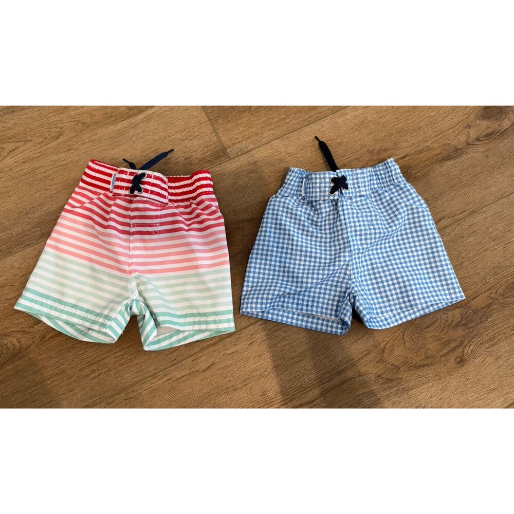 2 Pairs of Ruffle Butts Size 3-6 Months Swim shorts